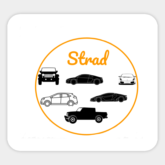 TheStradman Car Collection logo Thestradman Sticker TeePublic AU